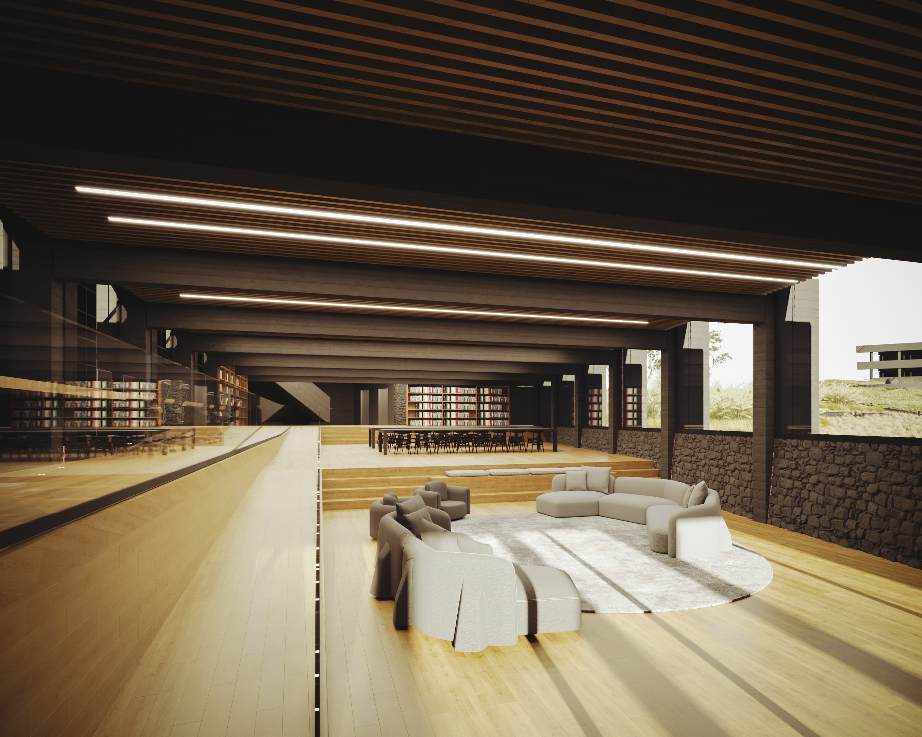 Biblioteca — Interior