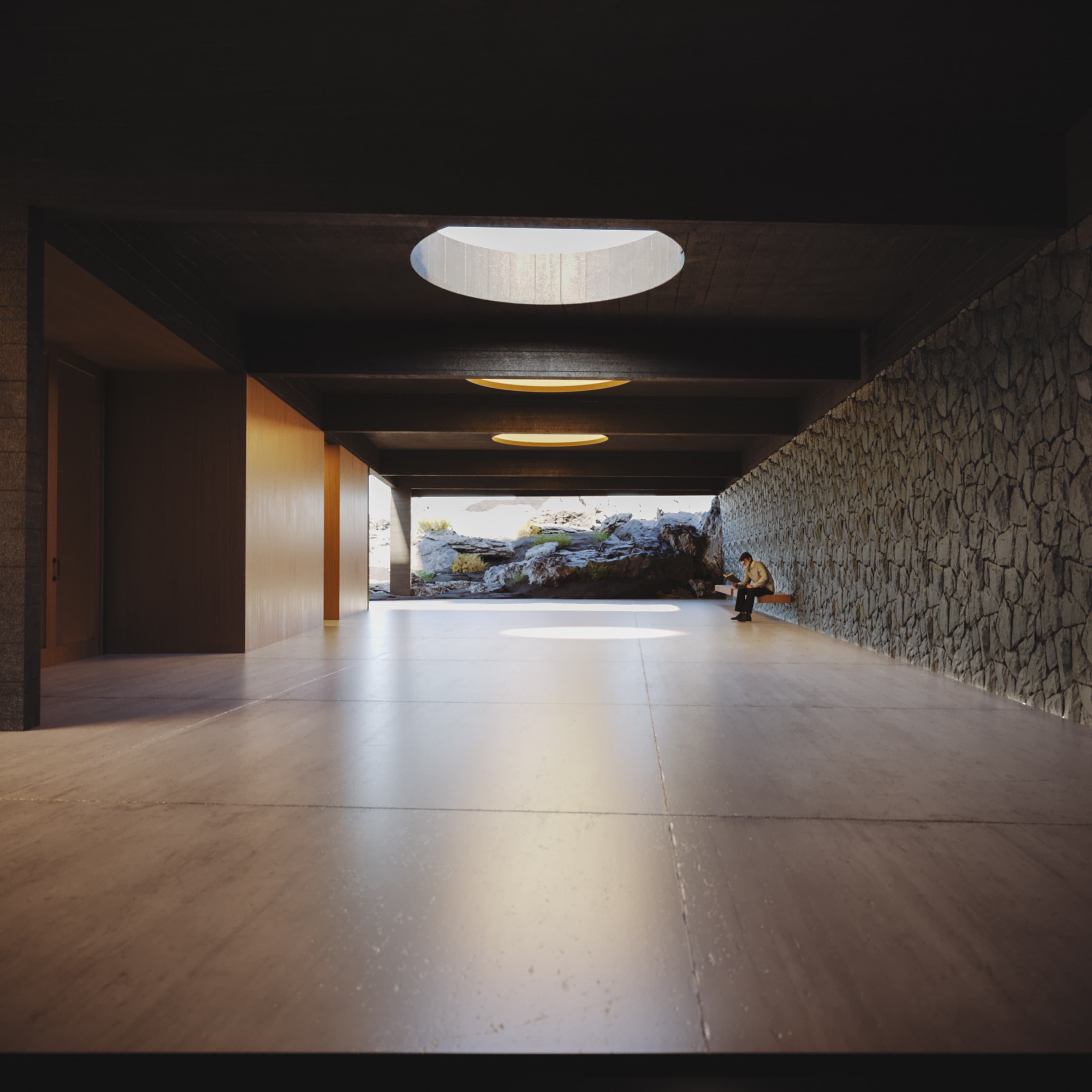 Hall de acceso — Vista a la colada
